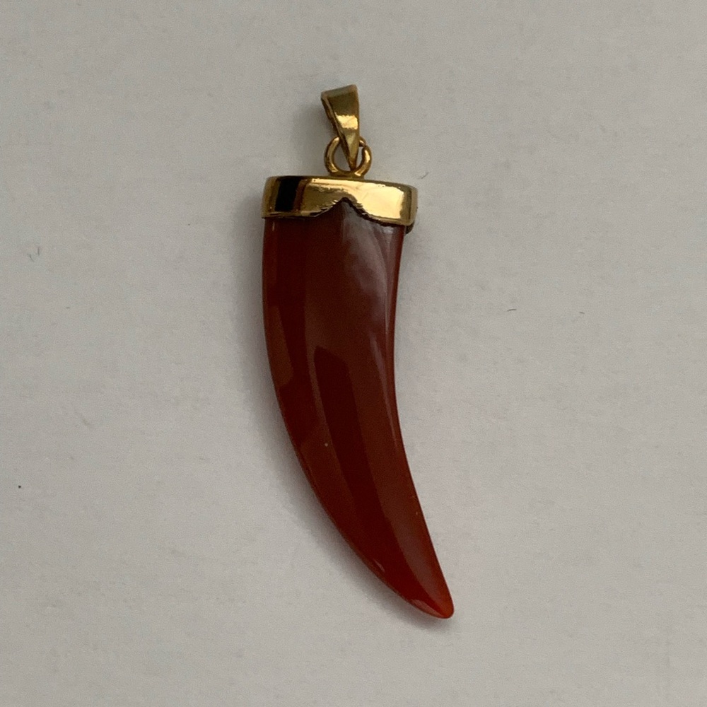 New vintage tusk pendant charm
